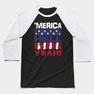 Merica Hell Yeah Baseball T-Shirt